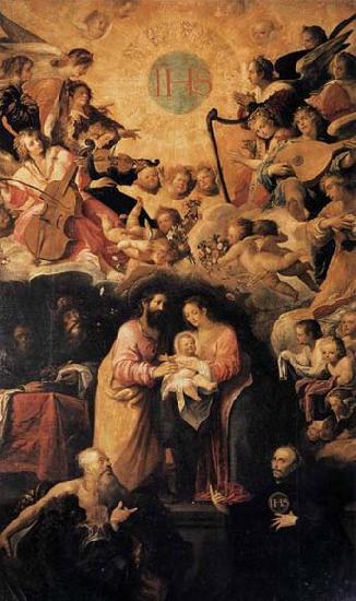 ROELAS, Juan de las Adoration of the Name of Jesus oil painting picture